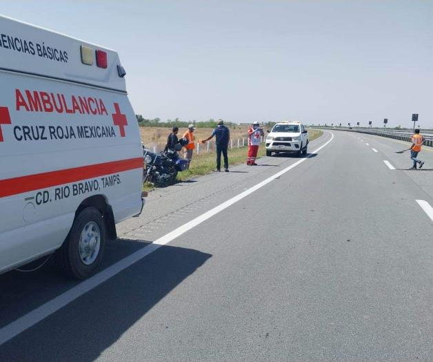 Impacta motocicleta contra ambulancia Impacta motocicleta contra ambulancia