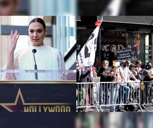 Gal Gadot recibe su estrella en Hollywood con protestas propalestinas