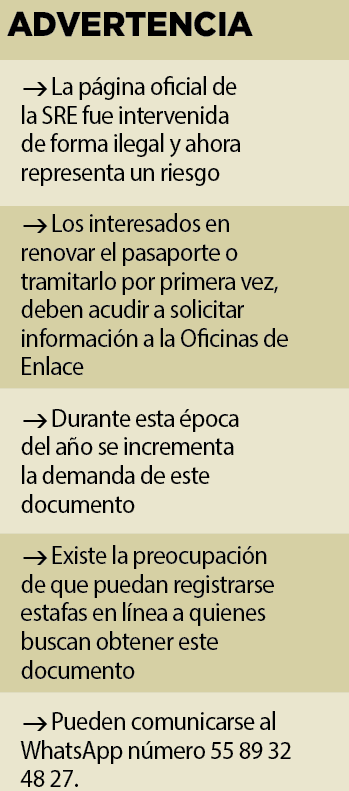 Alertan por fraudes a interesados en tramitar el pasaporte mexicano Alertan por fraudes a interesados en tramitar el pasaporte mexicano