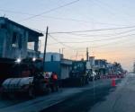 Cierran carril de calle 20 por trabajo de recarpeteo