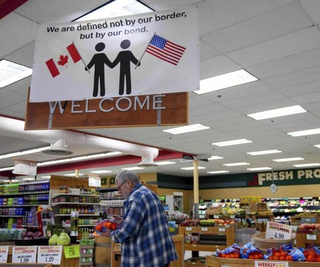 Ciudad de EU frontera con Canadá lidia con aranceles Ciudad de EU frontera con Canadá lidia con aranceles