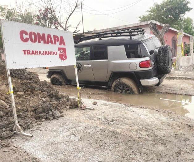 Queda atrapada en zanja de Comapa Queda atrapada en zanja de Comapa