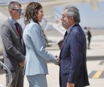 Kristi Noem llega a Aeropuerto Internacional Felipe Ángeles