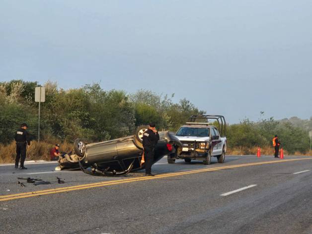 Accidente vial cierra circulación en Carretera Victoria-Matamoros