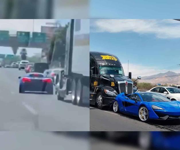 Tráiler choca contra un McLaren en carretera y se viraliza en redes Tráiler choca contra un McLaren en carretera y se viraliza en redes