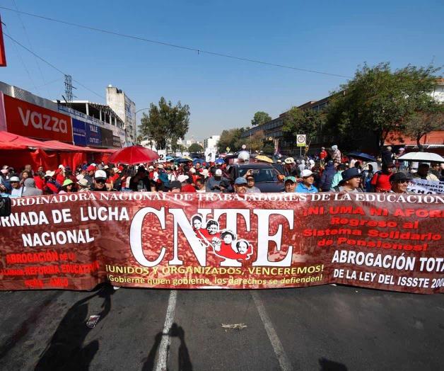 Prepara el CNTE paro indefinido; exigen derogación de ley del ISSSTE Prepara el CNTE paro indefinido; exigen derogación de ley del ISSSTE