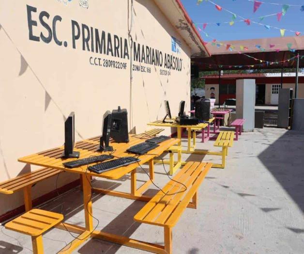 Descartan condiciones para regresar a clases en primaria Mariano Abasolo de Reynosa Descartan condiciones para regresar a clases en primaria Mariano Abasolo de Reynosa