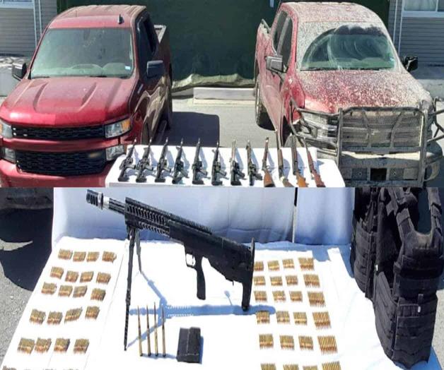 Aseguran federales 2 vehículos blindados en Reynosa Aseguran federales 2 vehículos blindados en Reynosa