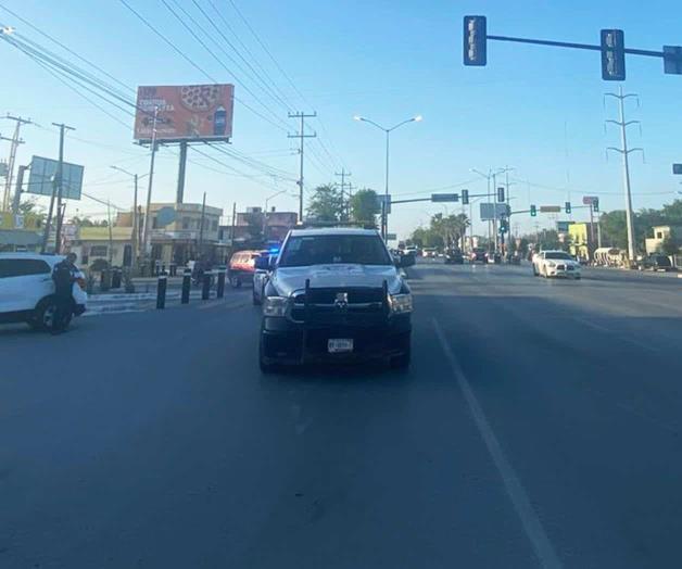 Arrolla patrulla de Tránsito a ciclista en Reynosa Arrolla patrulla de Tránsito a ciclista en Reynosa
