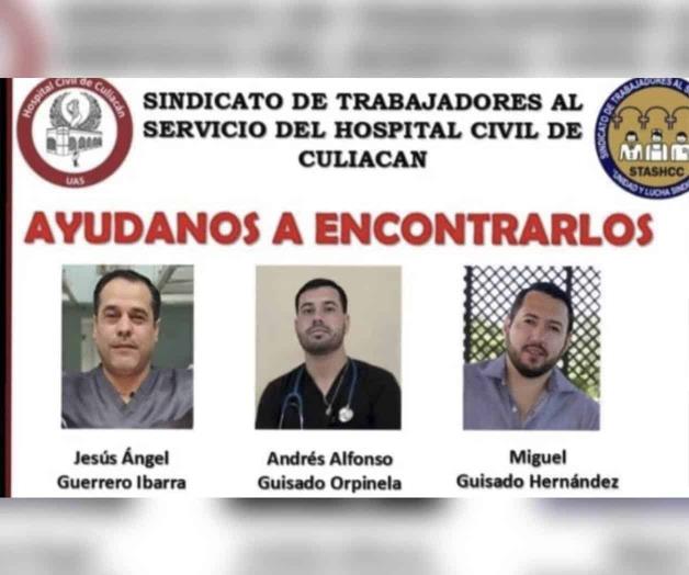 Localizan vivos a 3 miembros del sector salud en Sinaloa Localizan vivos a 3 miembros del sector salud en Sinaloa