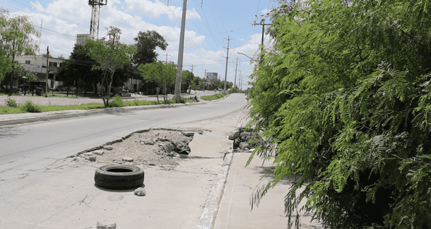 Preocupación por los socavones en la Colonia López Portillo de Reynosa