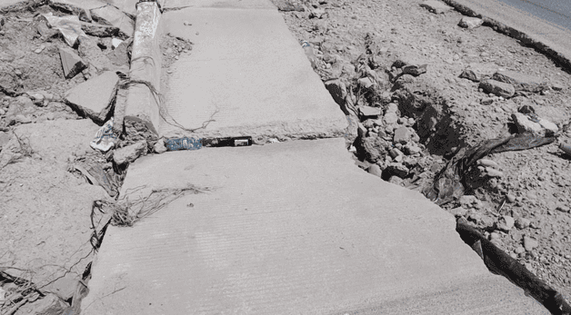 Preocupación por los socavones en la Colonia López Portillo de Reynosa