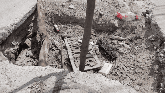 Preocupación por los socavones en la Colonia López Portillo de Reynosa