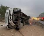 Accidente de camión deja 8 personas lesionadas en Juárez, Nuevo León