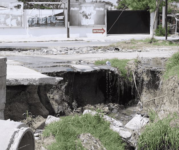 Preocupación por los socavones en la Colonia López Portillo de Reynosa