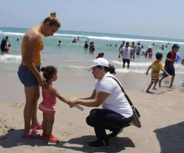 En la zona de la playa Miramar: Aplica DIF operativo para ubicar a niños En la zona de la playa Miramar: Aplica DIF operativo para ubicar a niños