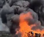 incineración de diversos narcóticos en la ciudad de Reynosa