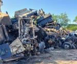 Destruyen 32 vehículos ´monstruos´ en Reynosa