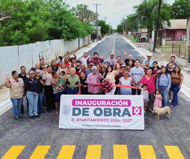 Inaugura Nataly pavimentación Inaugura Nataly pavimentación