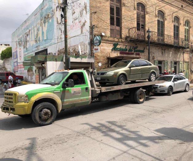 En la zona centro de Matamoros: Mantienen tránsitos el aseguramiento de autos En la zona centro de Matamoros: Mantienen tránsitos el aseguramiento de autos