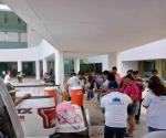 Reparten brigadistas alimentos en el 270