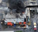 Incendio en planta de Bachoco en Apodaca, Nuevo León