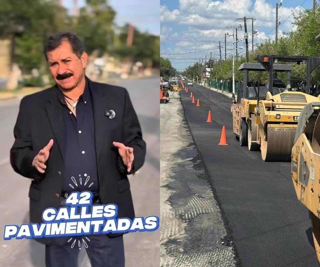 Presume alcalde Almaraz: Pavimentación récord de 42 calles en seis meses Presume alcalde Almaraz: Pavimentación récord de 42 calles en seis meses