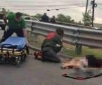 Mujer atropellada por tráiler en Ciénega de Flores
