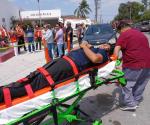 Participa hospital en simulacro nacional 2025: Afinan atención  de contingencias