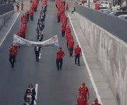 Desfile del primero de mayo, 138 aniversario del día internacional del trabajo.