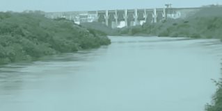 El desfogue de la Presa El Cuchillo a la Marte R. Gómez continúa avanzando,