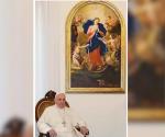 Hereda papa devoción  por virgen desatanudos