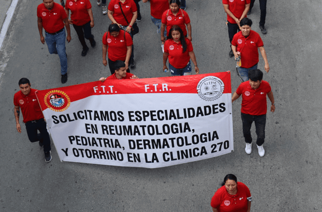 Desfile del Día del Trabajo en Reynosa: Exigen obreros mejores condiciones