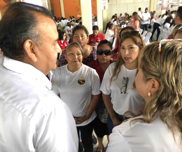 En el marco de la celebración del día del trabajo:Exigen trabajadores de Edemsa justicia En el marco de la celebración del día del trabajo:Exigen trabajadores de Edemsa justicia
