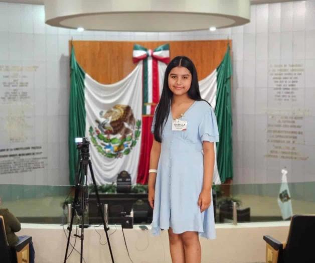 Representa a Reynosa como diputada infantil Representa a Reynosa como diputada infantil