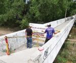 Trabaja municipio en puente peatonal