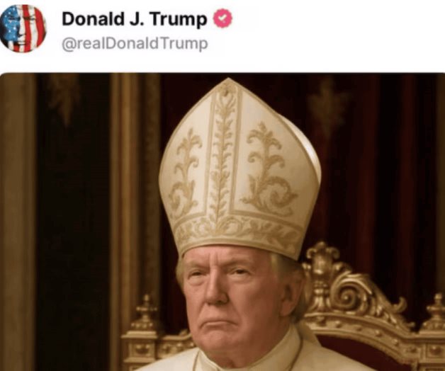 Trump bromea con ser Papa y difunde imagen generada con IA Trump bromea con ser Papa y difunde imagen generada con IA