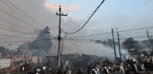 Un corto circuito habría generado incendio en campamento