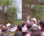 Alcalde protagoniza altercado por tirar basura en un predio