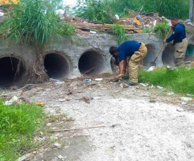 Ante el arribo de Huracanes: Limpia municipio drenes y canales Ante el arribo de Huracanes: Limpia municipio drenes y canales