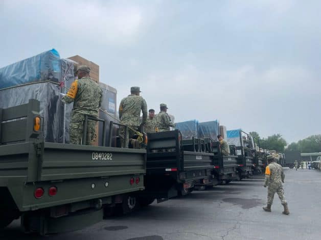Inicia hoy Sedena entrega de enseres domésticos a familias afectadas por la inundación en Reynosa Inicia hoy Sedena entrega de enseres domésticos a familias afectadas por la inundación en Reynosa