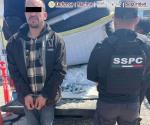 Capturan a hombre con más de 200 kilos de metanfetamina en Baja California