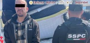 Capturan a hombre con más de 200 kilos de metanfetamina en Baja California