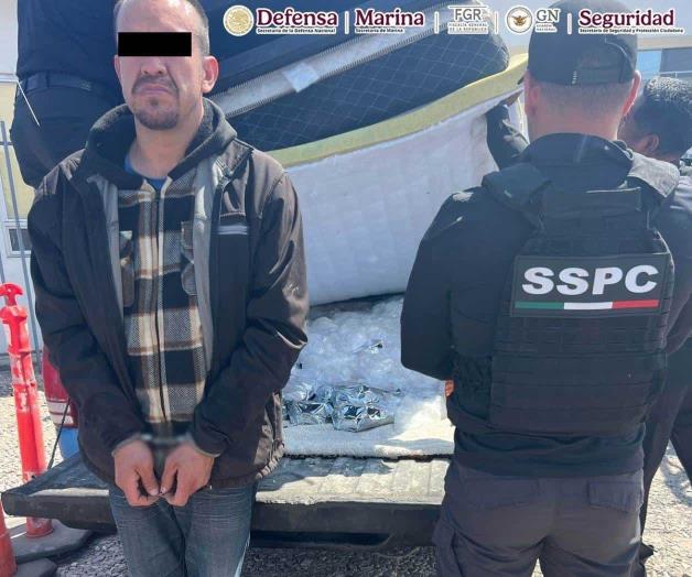 Capturan a hombre con más de 200 kilos de metanfetamina en Baja California Capturan a hombre con más de 200 kilos de metanfetamina en Baja California