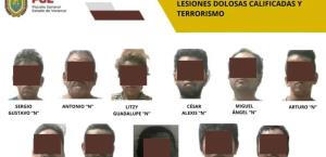 Acusan de presunto terrorismo a 13 personas en Veracruz