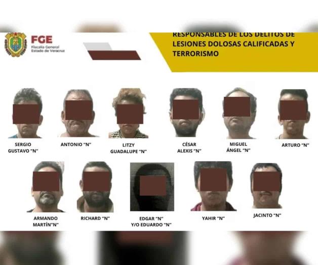 Acusan de presunto terrorismo a 13 personas en Veracruz Acusan de presunto terrorismo a 13 personas en Veracruz