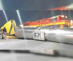 Cargada con jugo de naranja: Tren embiste a  pipa en Madero