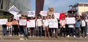Estudiantes de Villahermosa protestan en demanda de un freno a la militarización del país