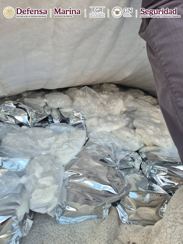 Capturan a hombre con más de 200 kilos de metanfetamina en Baja California Capturan a hombre con más de 200 kilos de metanfetamina en Baja California