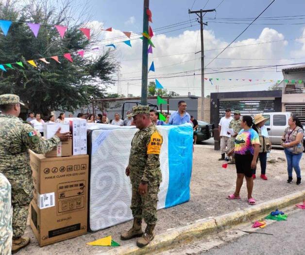 Recorren las colonias para dar más apoyos Recorren las colonias para dar más apoyos
